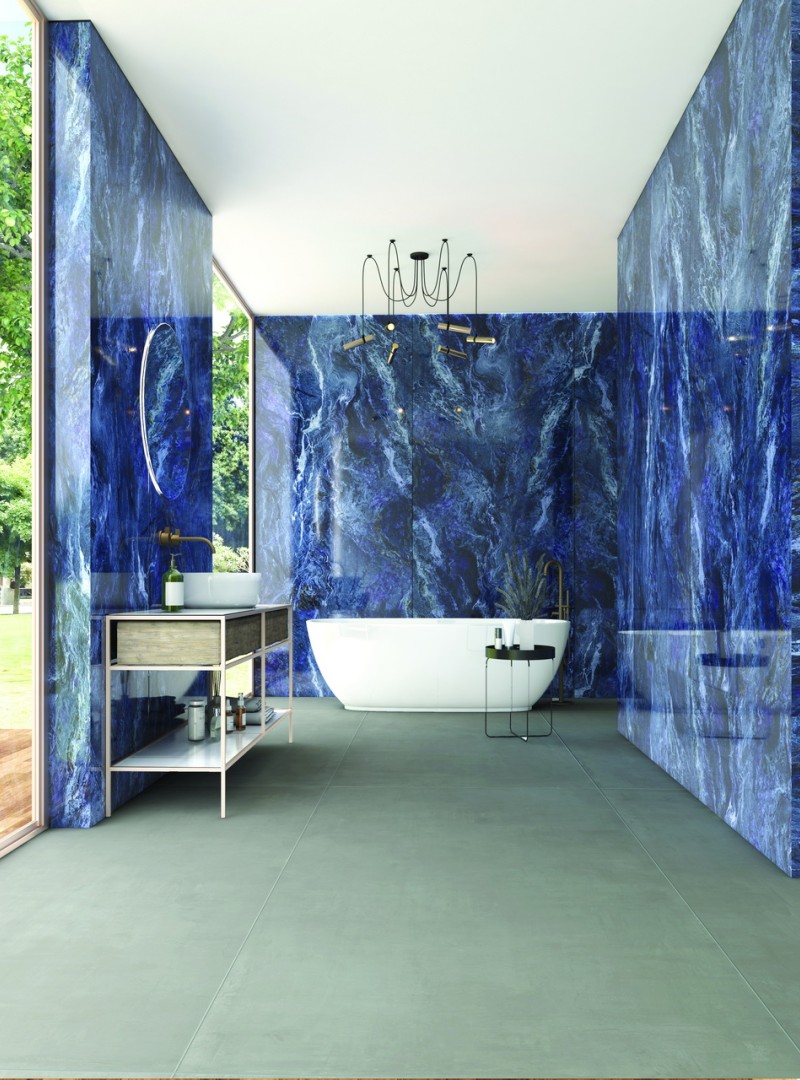 Fiume Blue Feinsteinzeug Fliesen